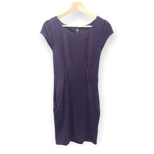 Vintage 90s H&M Plum Knit Sheath Dress